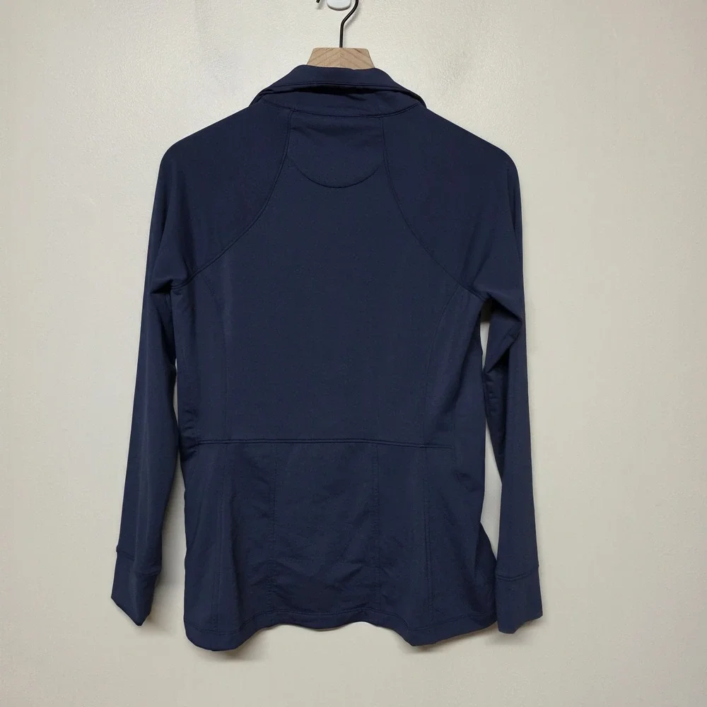 Peter Millar Jacket Navy Blue Full Zip Women's Small Athleisure Golf Pickleball - Picture 4 of 6